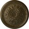 Ekena Millwork Luton Ceiling Medallion (Fits Canopies up to 1 1/8"), Hand-Painted Brass, 15 3/4"OD x 5/8"P CM16LUBRS - alternate 1